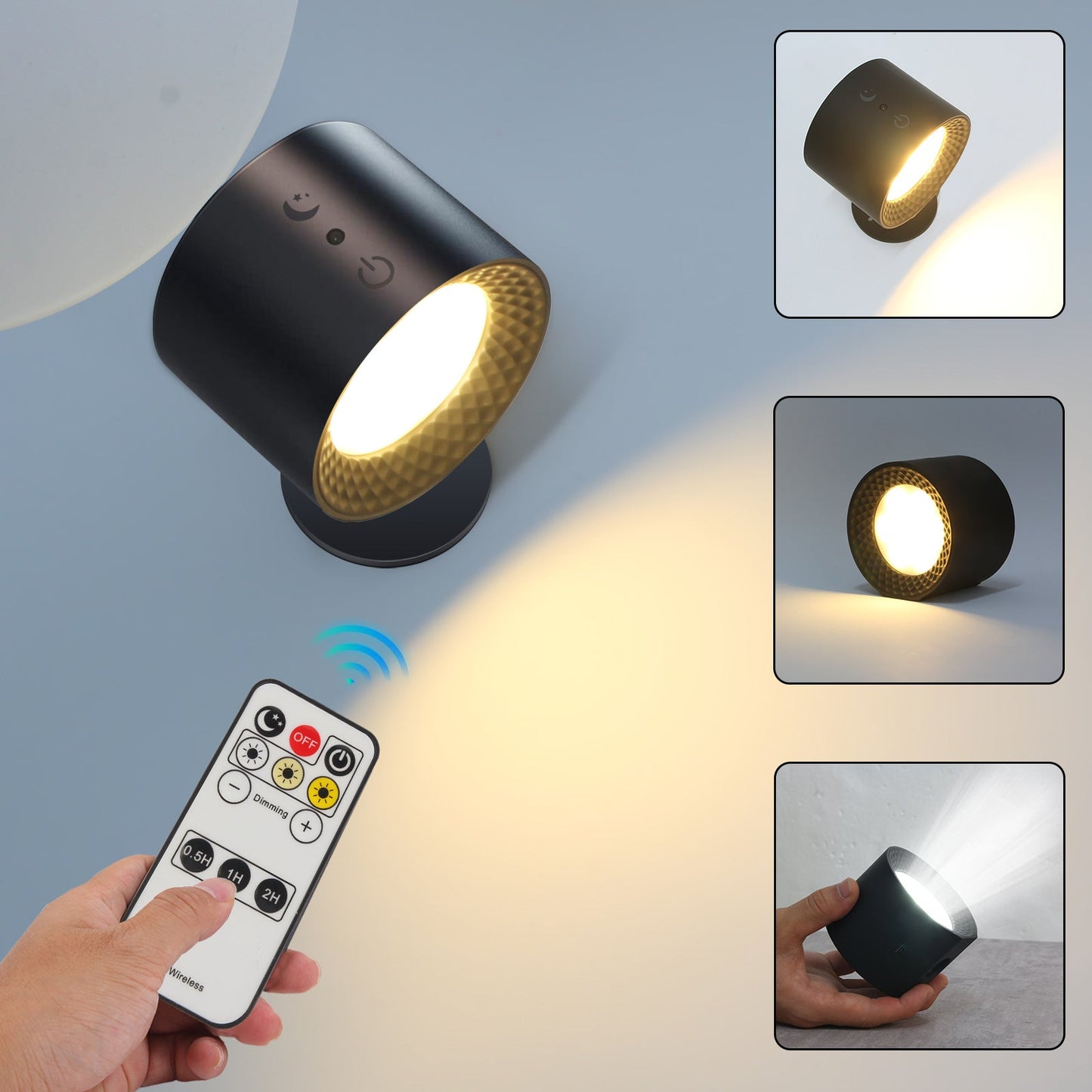 Simplicity ABS Round LED Wall Sconce Lamp Night Light