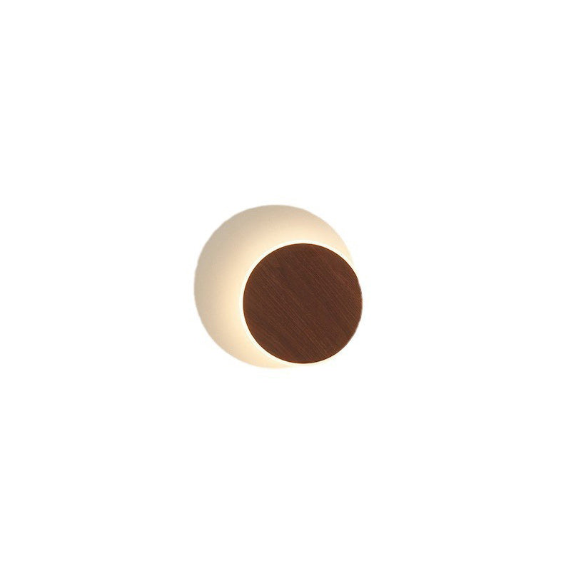 Scandinavian Round Square Rotatable LED Wall Sconce Lamp