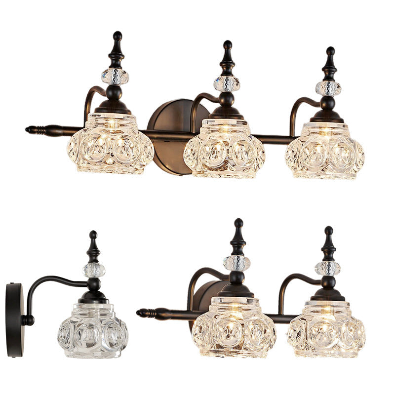 Iron Petal 1/2/3/4 Light Wall Sconce Lamp Vanity Light