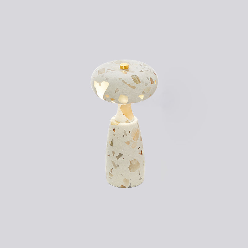 Japanese Marble Acrylic Column Table Lamp