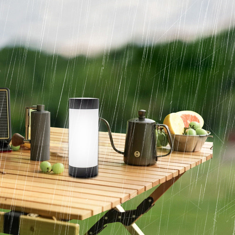 Solar Waterproof Cylinder Outdoor Table Lamp