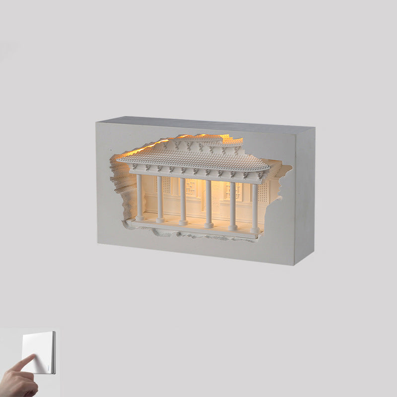 Chinese Palace Human Sensor Recessed LED Wall Sconce Lamp