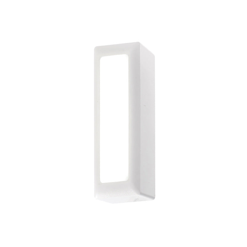 Waterproof PC PS Rectangular Recessed LED Wall Sconce Lamp
