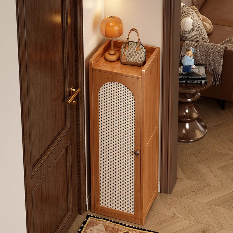 Traditional Bamboo Rattan Shoe Rack
