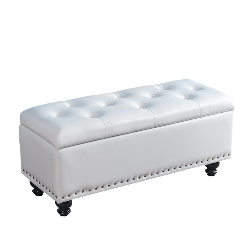 Contemporary Leather Bench