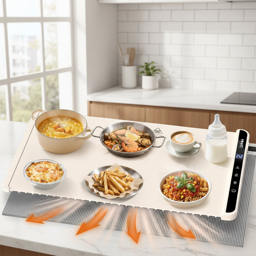 Electric Food Warming Mat, 6-Hour Timer