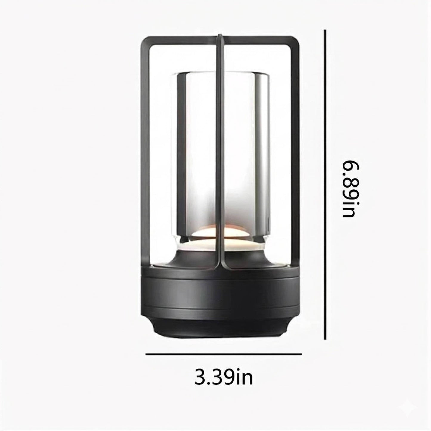 Crystal Lantern Table Lamp, Touch Dimmer & Waterproof