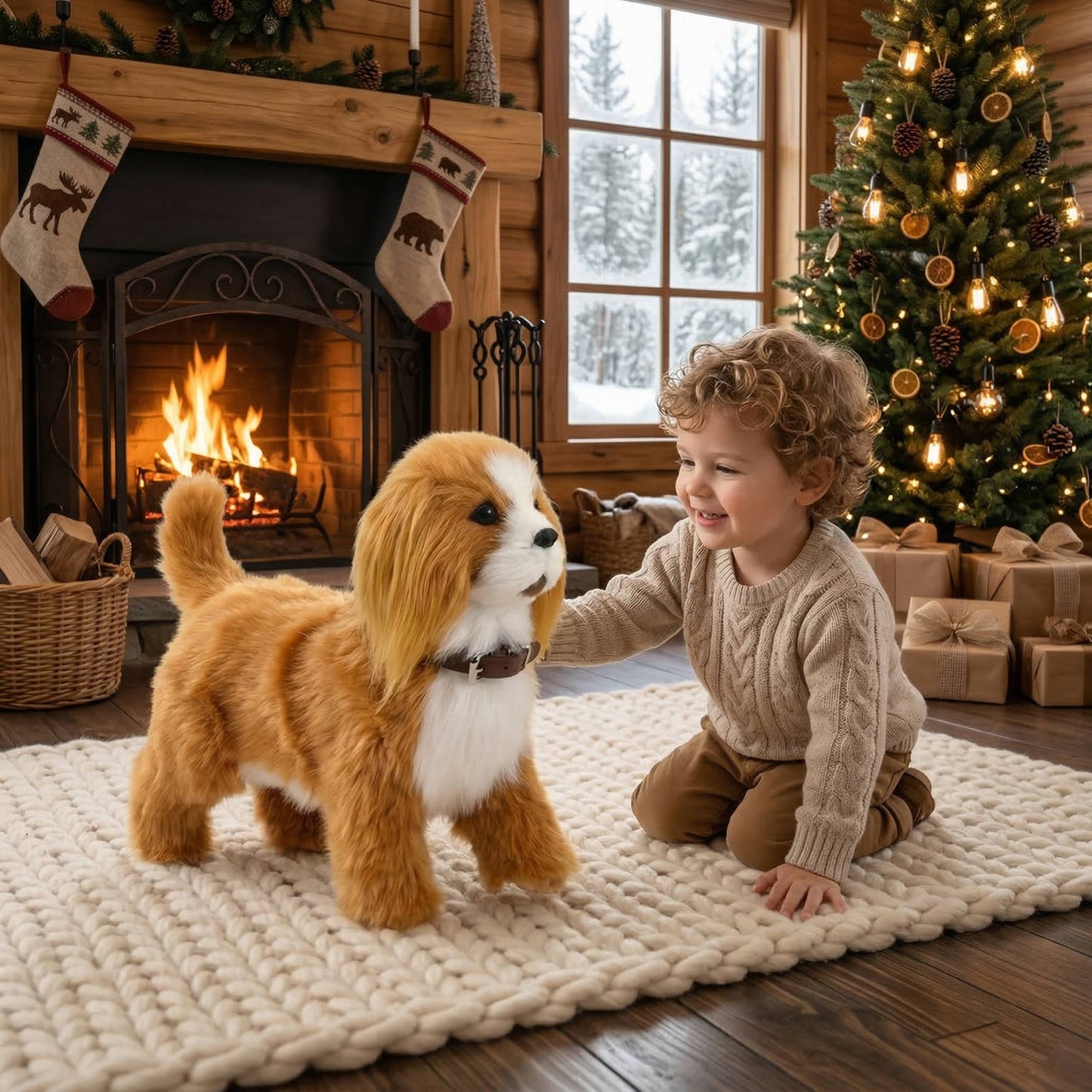 Interactive Robot Dog, Walks, Barks & Wags