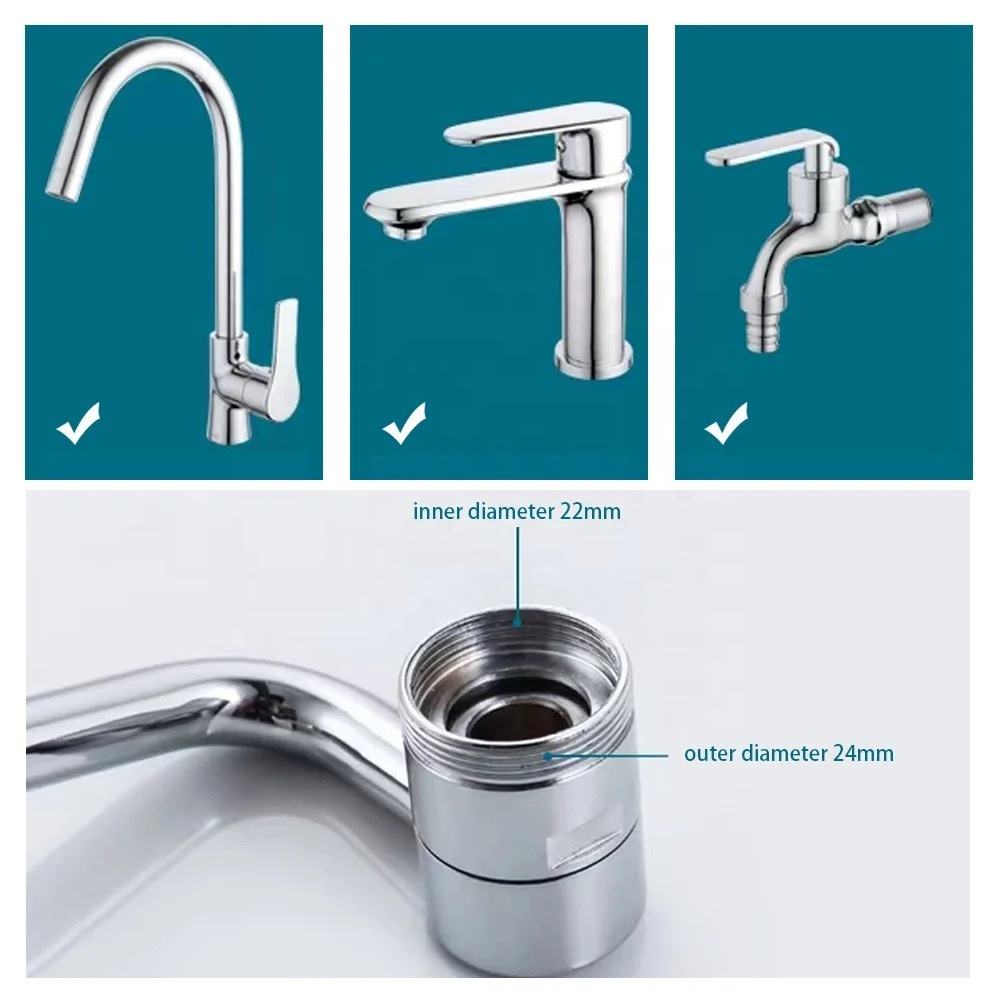 Swivel Faucet Extender with Dual Flow