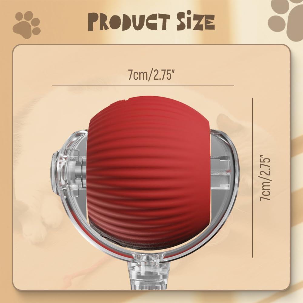 Interactive Rolling Pet Ball with Touch Activation