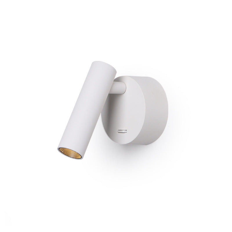 Minimalist Aluminum Round Cylinder LED Wall Sconce Lamp