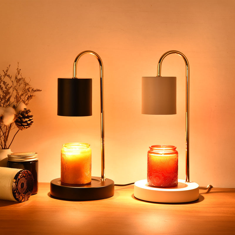 Curved Metal Table Lamp for Reading