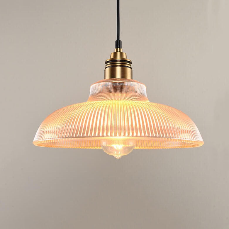 Vintage Glass Pendant Light II
