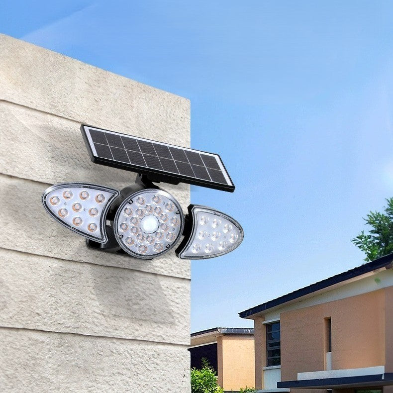Solar Rectangular Trapezoidal ABS PC LED Wall Sconce Lamp