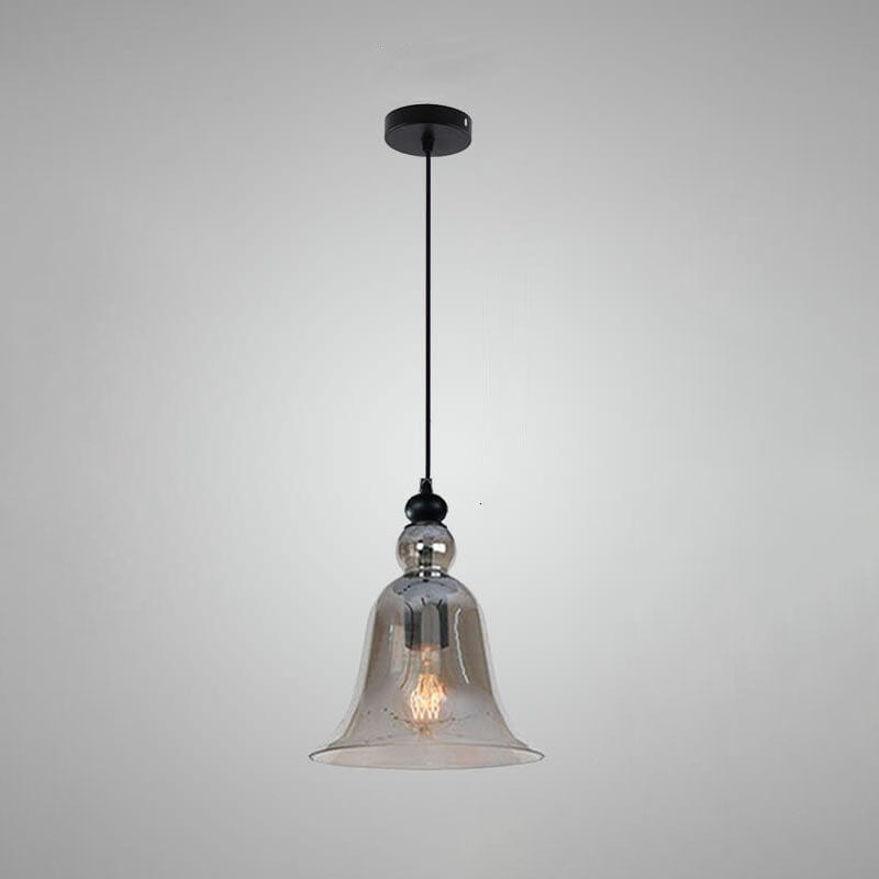 Industrial Glass Pendant Light