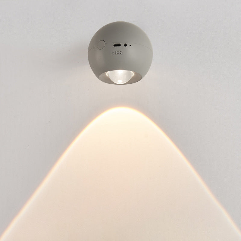 Modern Minimalist Orb USB ABS LED Wall Sconce Lamp