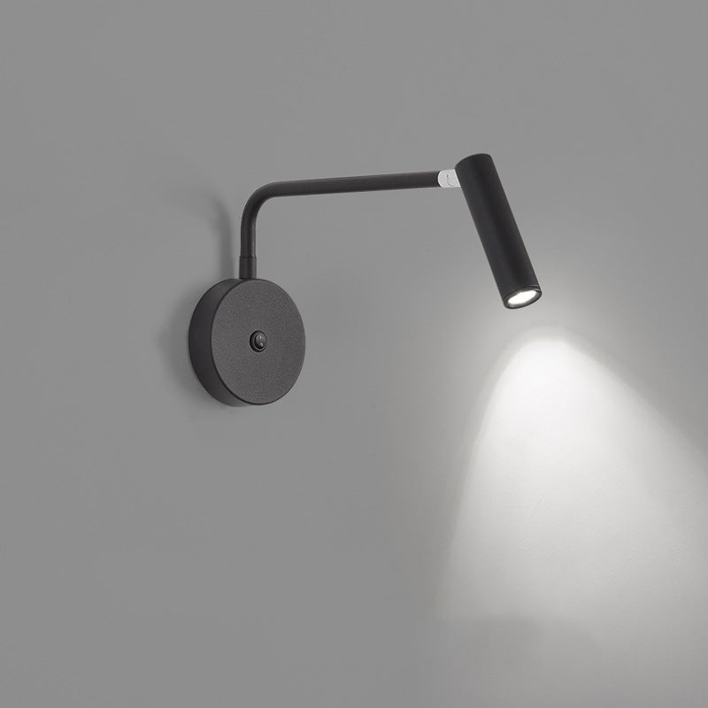 Cylindrical Rotatable Iron Aluminum LED Wall Sconce Lamp