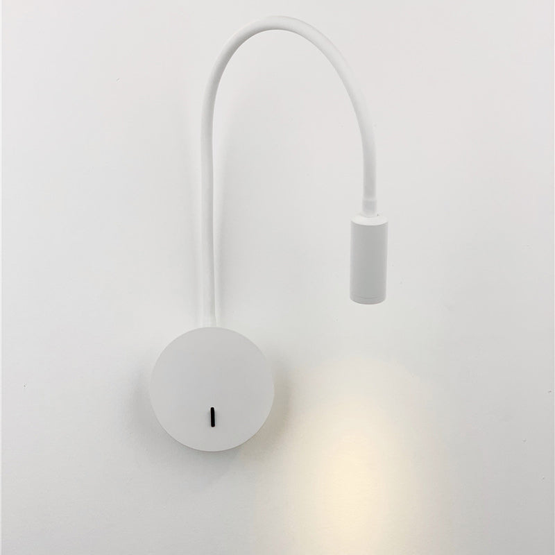 Nordic Round Retractable Bent Iron LED Wall Sconce Lamp