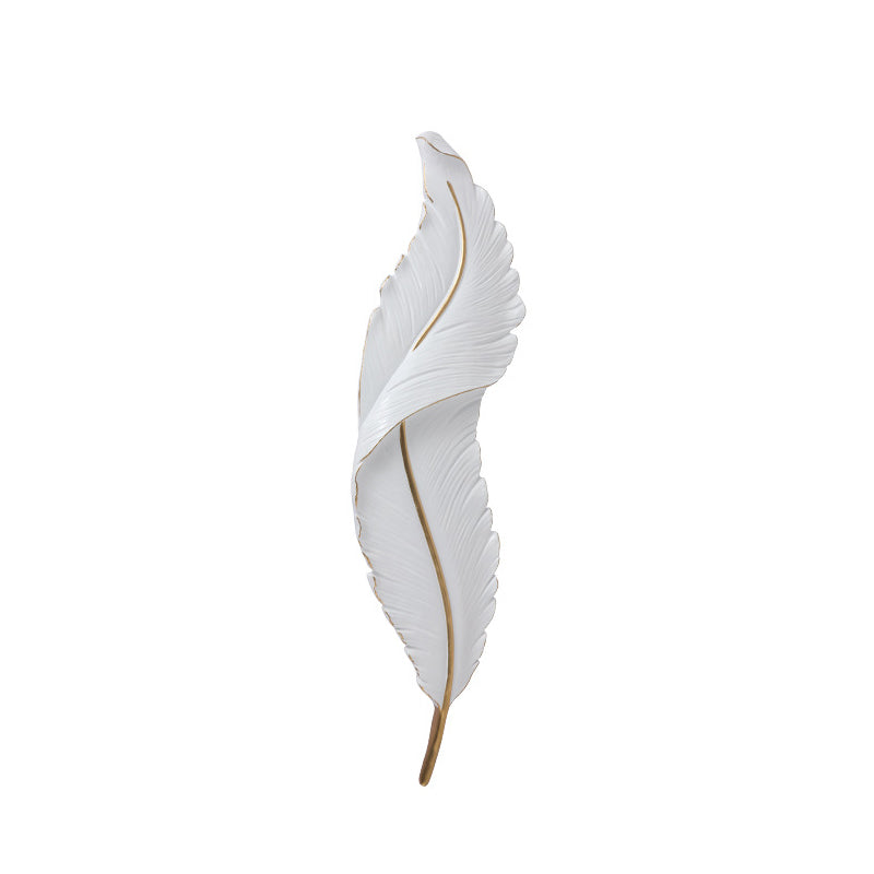 Resin Peacock Feather LED Waterproof Wall Sconce Lamp