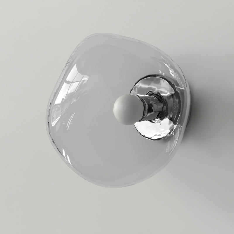 Irregular Electroplated Glass 1-Light Wall Sconce Lamp