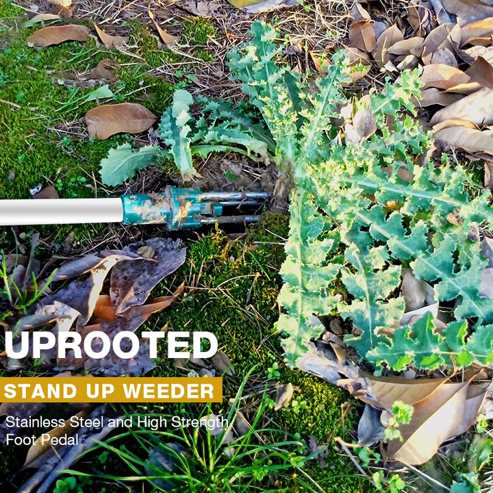 Standing Weed Puller with Foot Pedal & Claws