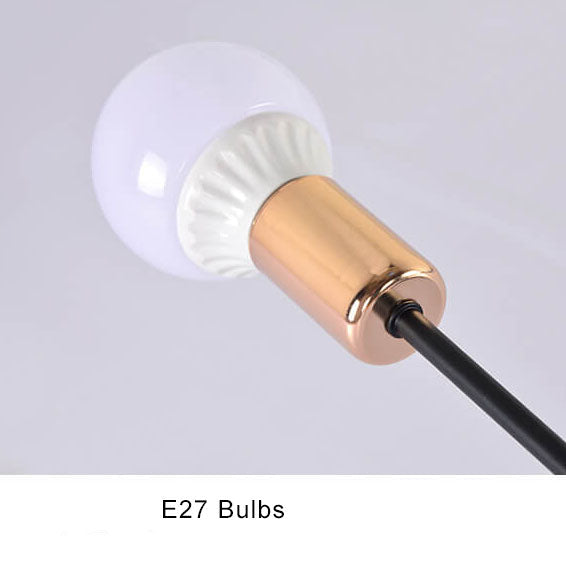 Modern 8-Light Iron Ceiling Light