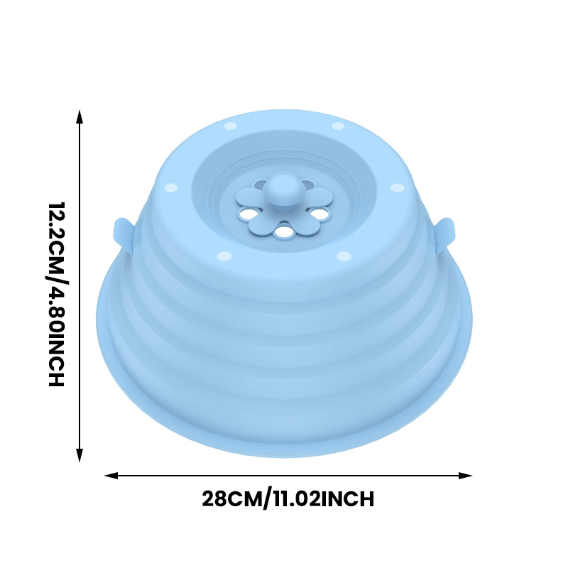 Collapsible Silicone Microwave Cover with Vents