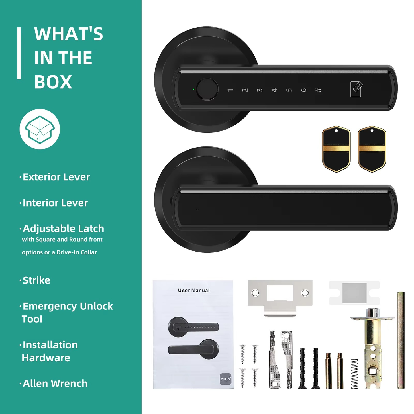 Keyless Entry Smart Door Lock with Handle