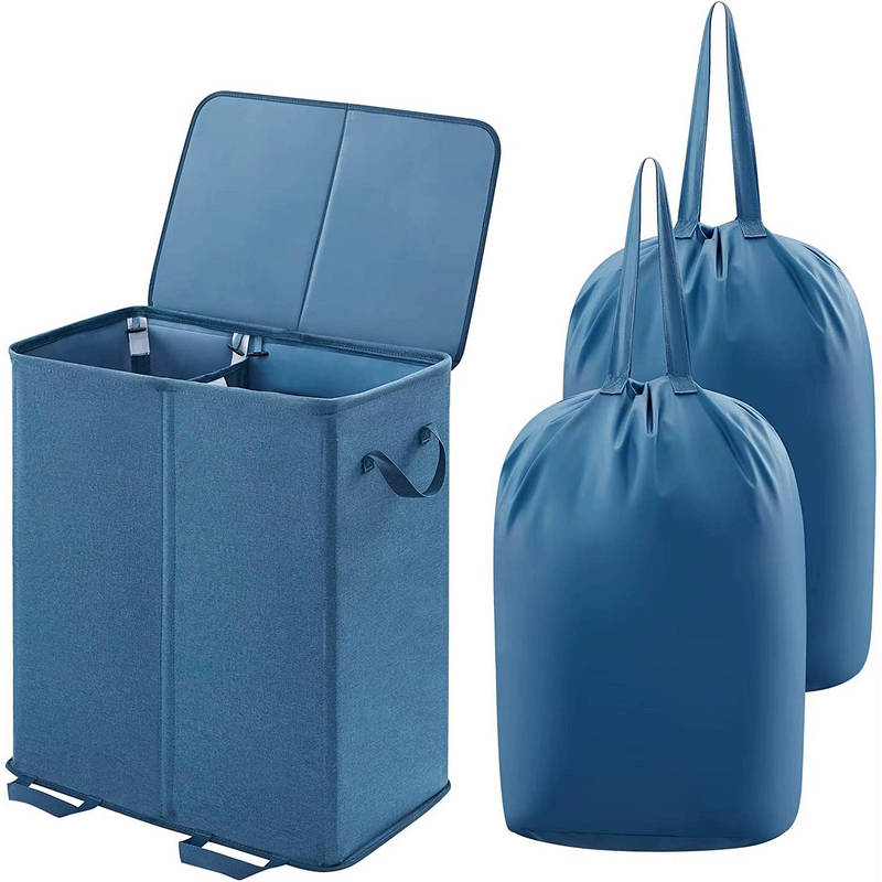 Large Foldable Laundry Hamper with Removable Bags