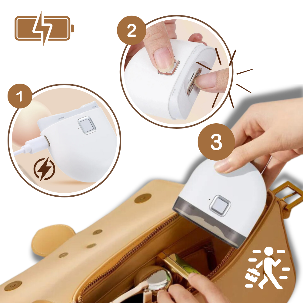 Electric Nail Clipper with LED Light
