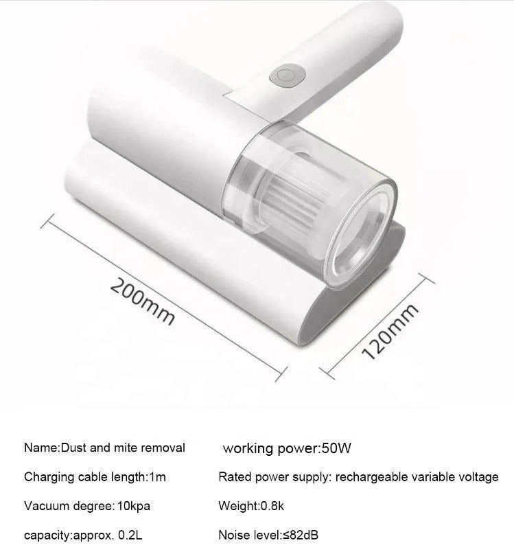Cordless UV Mattress Vacuum with Mite Removal