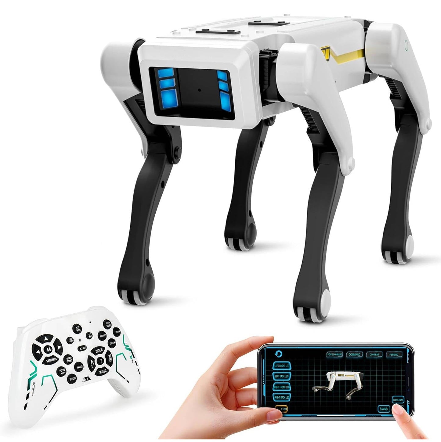 Smart STEM Robot Dog with Voice & App Control