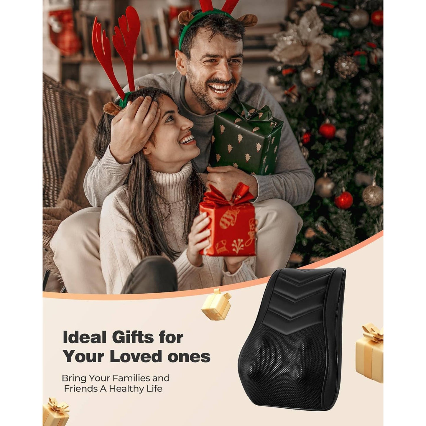 Shiatsu 3D Kneading Neck & Back Massager with Heat
