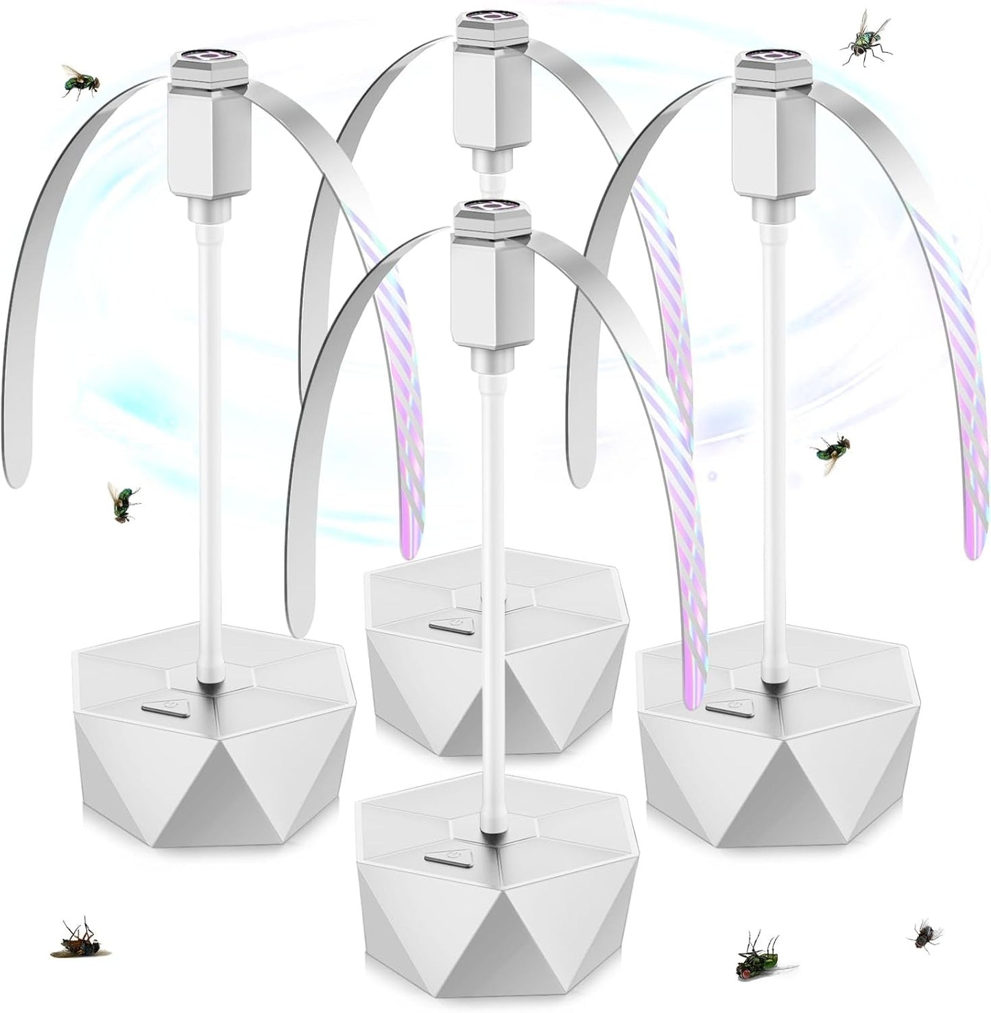 4 Pack Fly Fans for Tables, Indoor and Outdoor