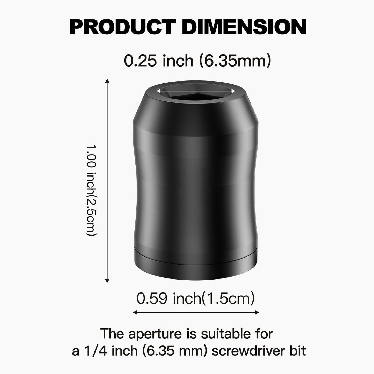 Magnetic Drill Bit Holder on Drill, 2 Pack
