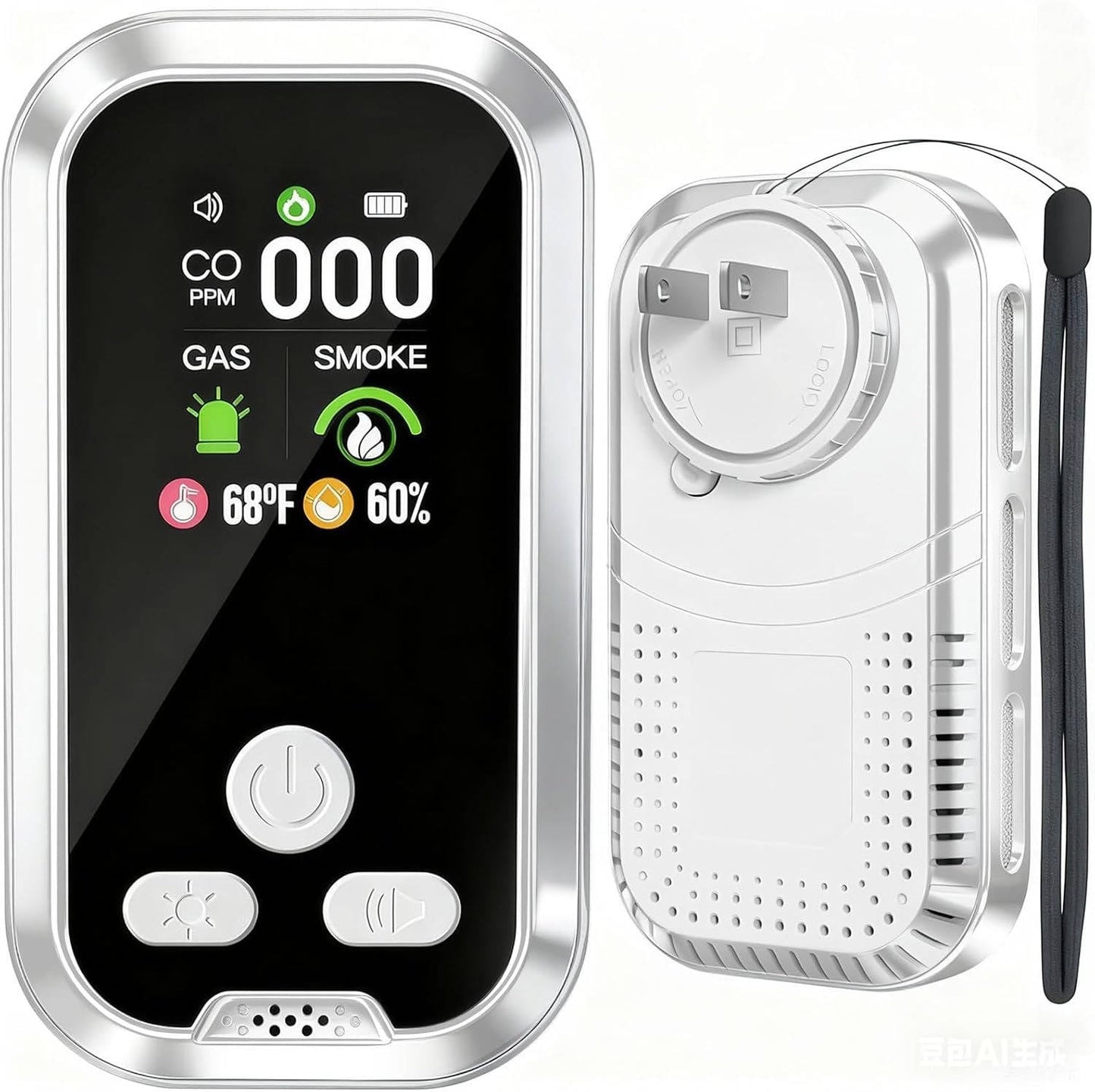 Gas & Smoke Monitor with LCD Display