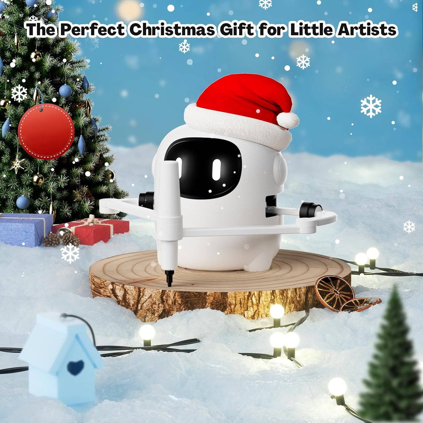 Kids Drawing Robot with 150 Cards, Ages 3-8