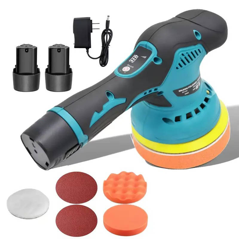 Cordless Car Polisher Kit, 6-Speed Dual Action Buffer