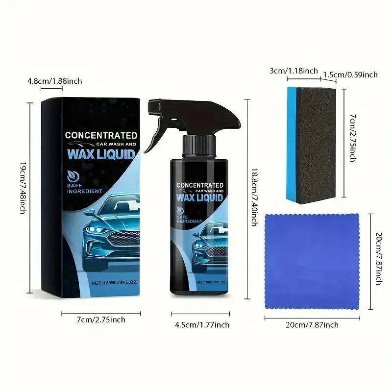 Car Ceramic Coating Spray with Microfiber Kit