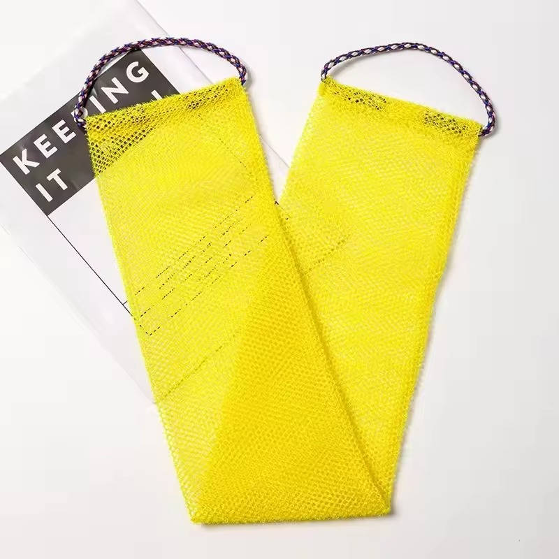 Exfoliating Shower Net Sponge with Drawstring