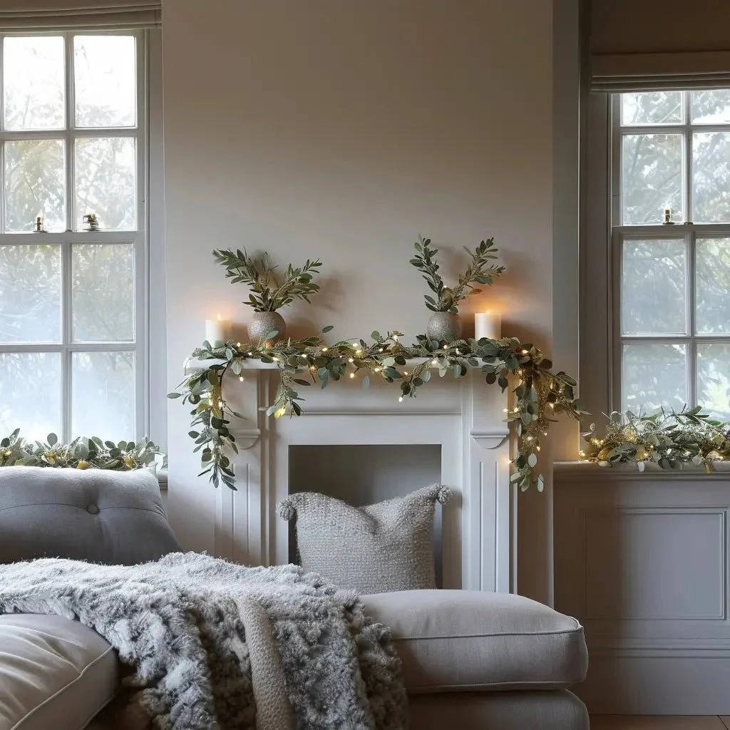 Enchanted Olive Glow Garland with Fairy Lights