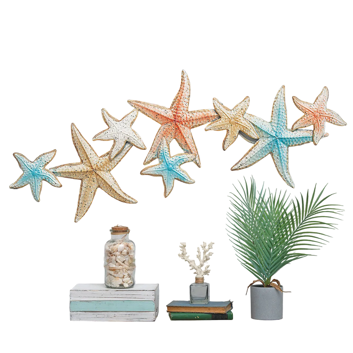 Metal Starfish Wall Decor, Coastal 46.5in