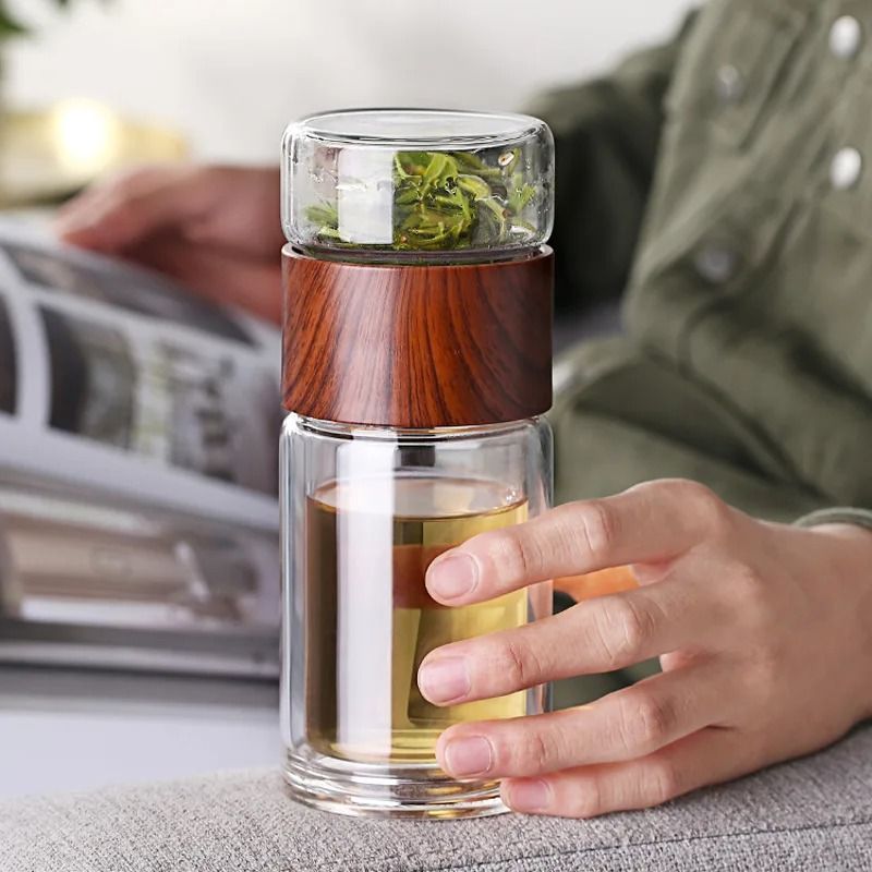 Borosilicate Glass Tea Tumbler with Infuser