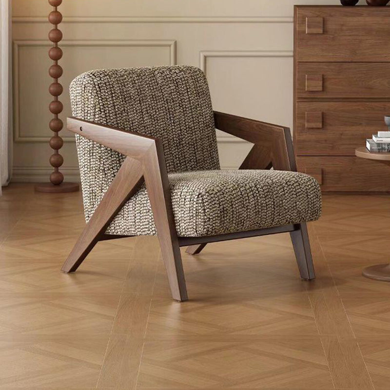 Traditional Solid Wood Accent Chair