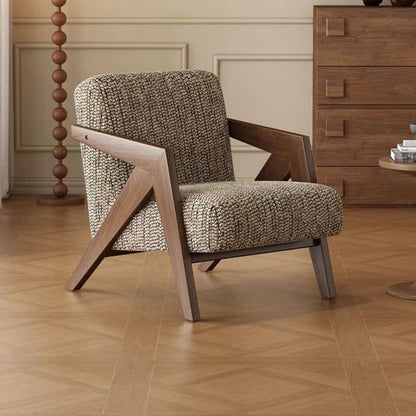 Traditional Solid Wood Accent Chair