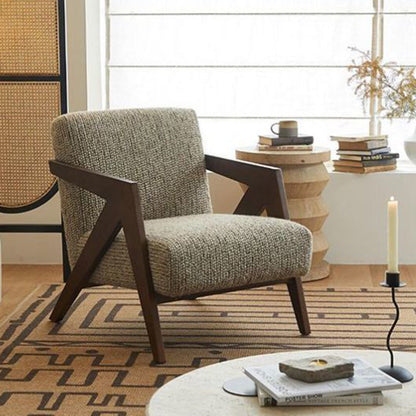 Traditional Solid Wood Accent Chair