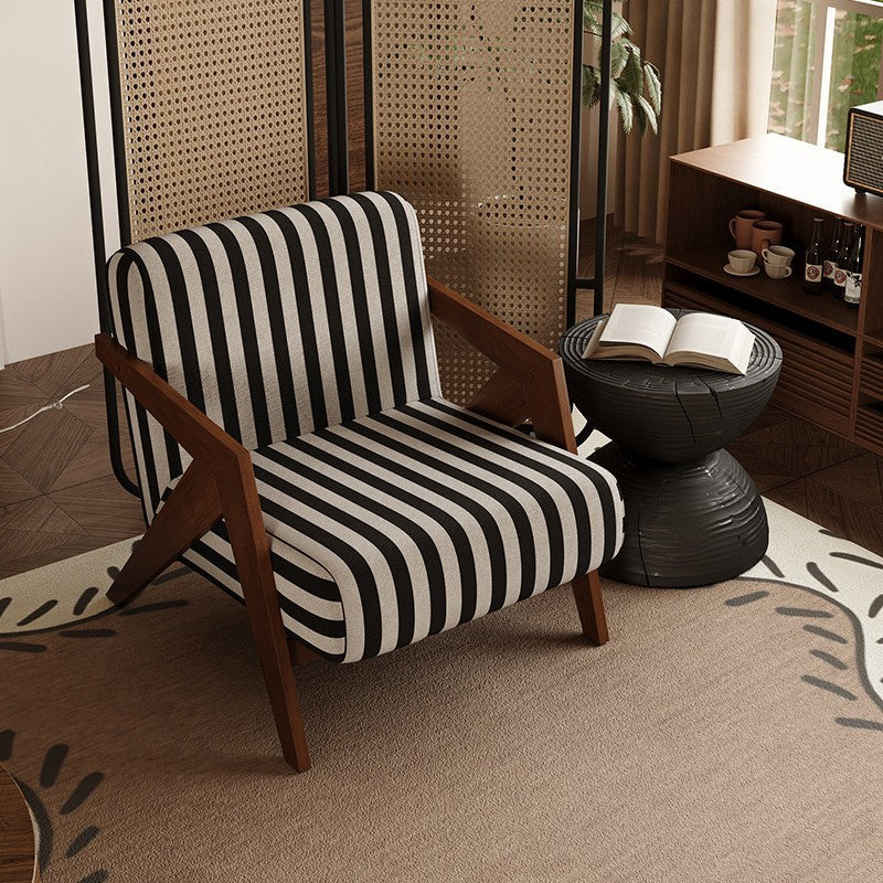 Traditional Solid Wood Accent Chair