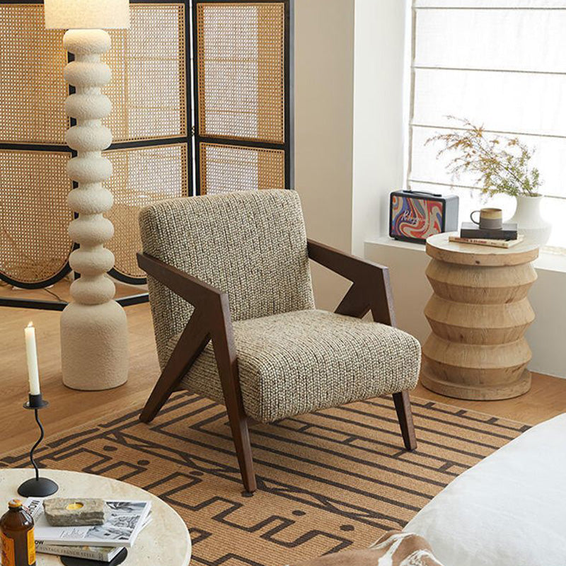 Traditional Solid Wood Accent Chair