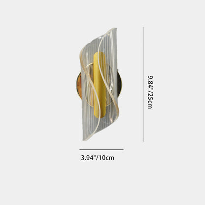 Nordic Column Iron Acrylic LED Wall Sconce Lamp