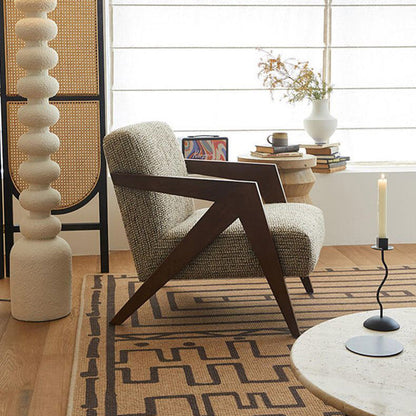 Traditional Solid Wood Accent Chair